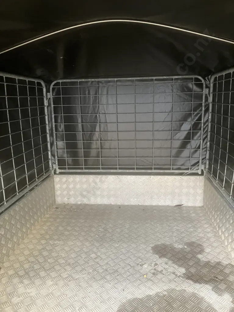 2006 KEA K844T – Single Axle Heavy Duty Tipping Trailer With Cage & Trailer Cover, Reg 21/12/2026, WOF, New Spare Tyre Image 1++