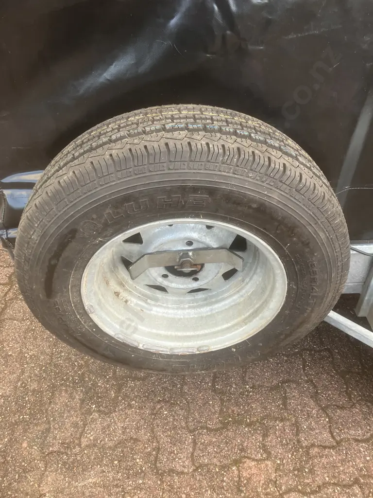 2006 KEA K844T – Single Axle Heavy Duty Tipping Trailer With Cage & Trailer Cover, Reg 21/12/2026, WOF, New Spare Tyre Image 1++