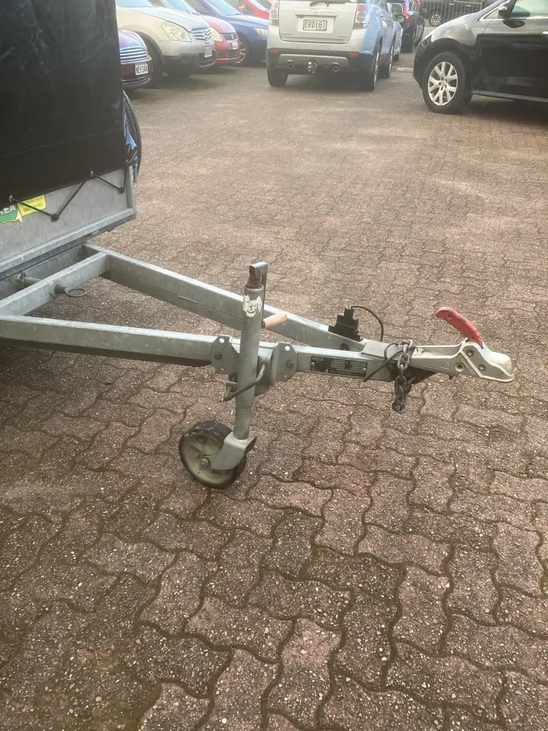2006 KEA K844T – Single Axle Heavy Duty Tipping Trailer With Cage & Trailer Cover, Reg 21/12/2026, WOF, New Spare Tyre Image 1++