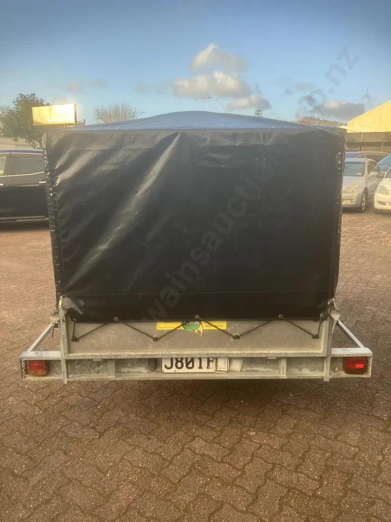 2006 KEA K844T – Single Axle Heavy Duty Tipping Trailer With Cage & Trailer Cover, Reg 21/12/2026, WOF, New Spare Tyre Image 1++