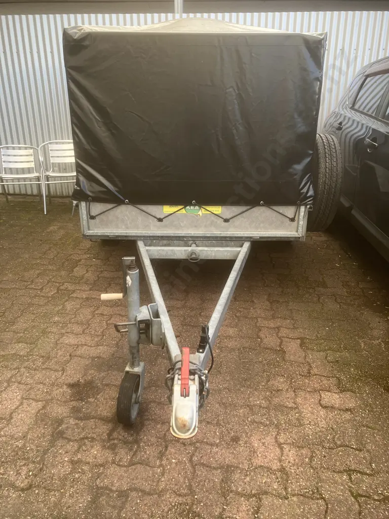 2006 KEA K844T – Single Axle Heavy Duty Tipping Trailer With Cage & Trailer Cover, Reg 21/12/2026, WOF, New Spare Tyre Image 1++