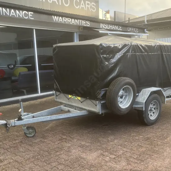 2006 KEA K844T – Single Axle Heavy Duty Tipping Trailer With Cage & Trailer Cover, Reg 21/12/2026, WOF, New Spare Tyre