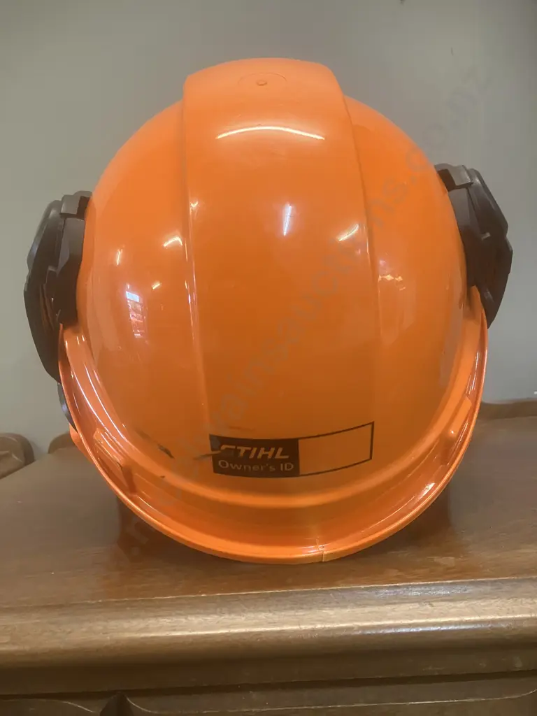 Stihl Chainsaw Helmet With Earmuffs & Stihl Safety Glasses Image 1++