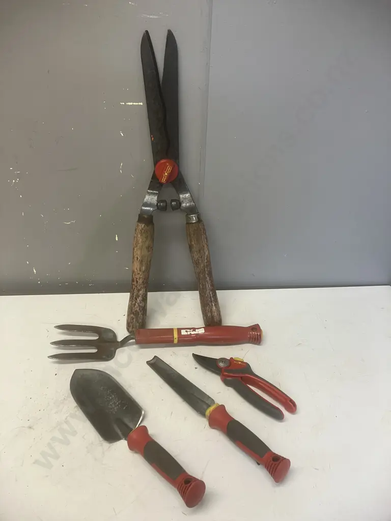 WOLF-Garten Garden Tools - Trowel, Shears, RR4000 Secateurs, Weeding / Planting Knife & Fork Image 1++