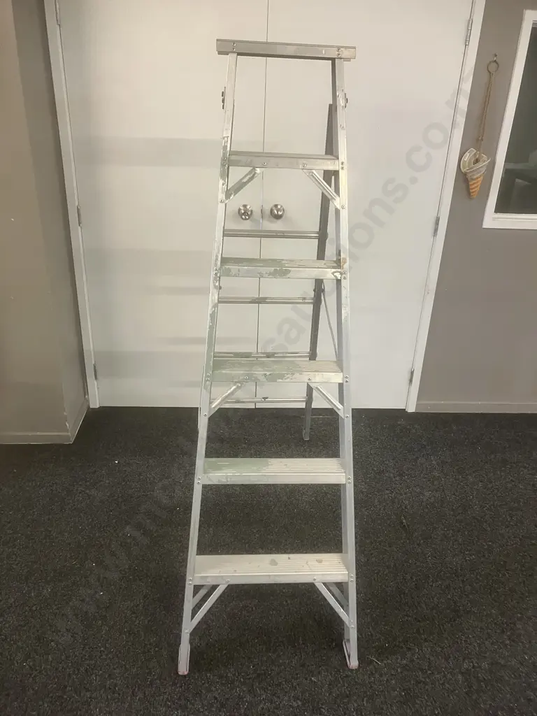 Alco Aluminium Step Extension Ladder 1.8 m, 6 Step Image 1++