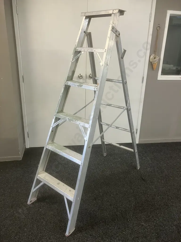 Alco Aluminium Step Extension Ladder 1.8 m, 6 Step Image 1++