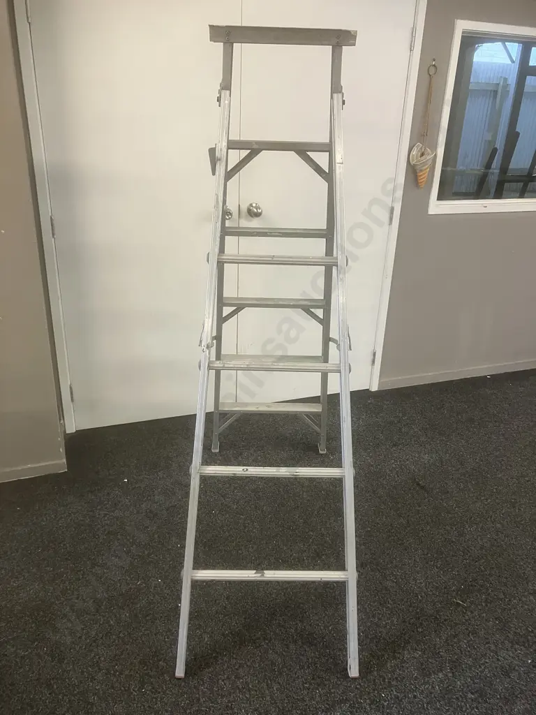 Alco Aluminium Step Extension Ladder 1.8 m, 6 Step Image 1++