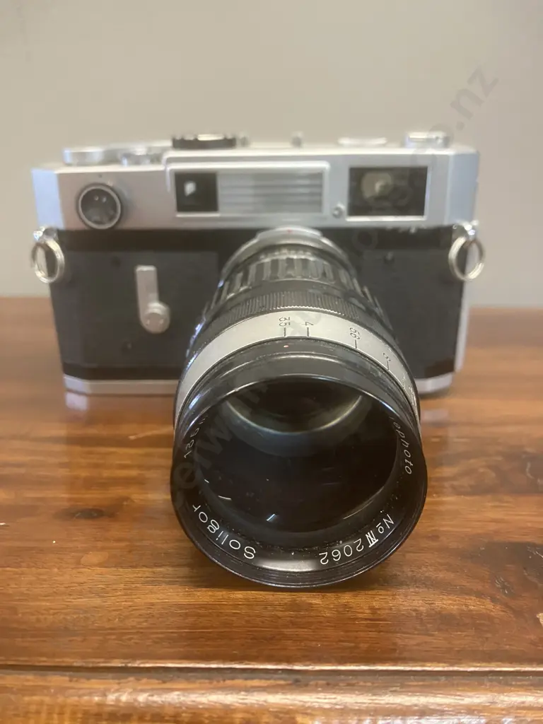 Canon 7s Rangefinder 35mm Film Camera #103920 With 135mm 3.5 Telephoto Soligor Lens LTM L39 - 1965-1967 Japan Image 1++