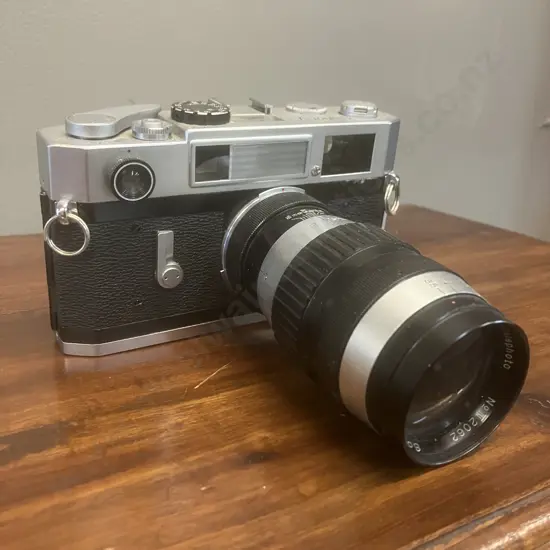 Canon 7s Rangefinder 35mm Film Camera #103920 With 135mm 3.5 Telephoto Soligor Lens LTM L39 - 1965-1967 Japan