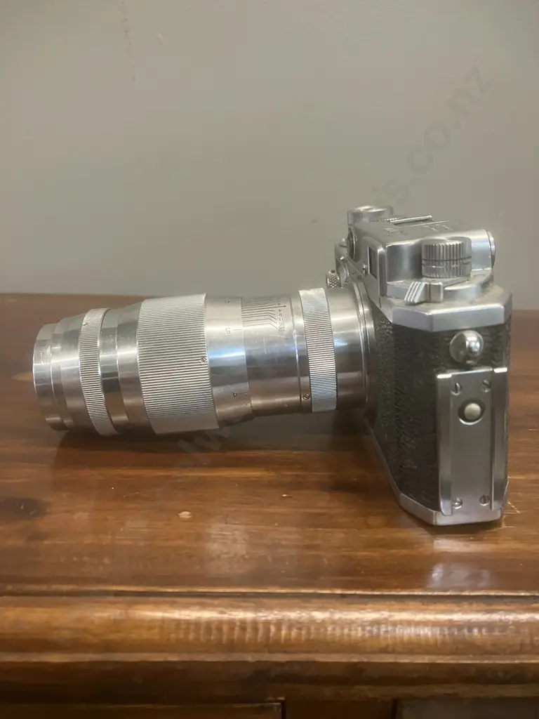Canon Model IVSb Rangefinder Camera #80577 With 100mm f4 Canon Serenar LTM Lens #43728- Japan 1952 Image 1++
