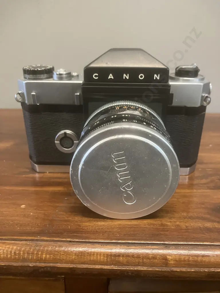 Canon Canonflex 35mm SLR Film Camera #21153 With a Canon Super-Canomatic 50mm f/1.8 Lens #138871 - Japan 1959 Image 1++