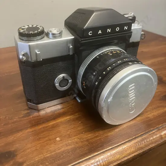 Canon Canonflex 35mm SLR Film Camera #21153 With a Canon Super-Canomatic 50mm f/1.8 Lens #138871 - Japan 1959
