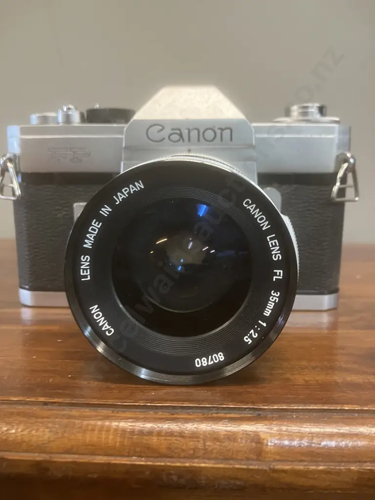 Canon FP 35mm SLR Film Camera #105842 With Canon FL 35mm f/2.5 Lens - Japan 1964 Image 1++