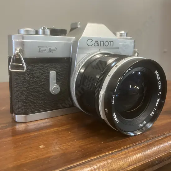 Canon FP 35mm SLR Film Camera #105842 With Canon FL 35mm f/2.5 Lens - Japan 1964