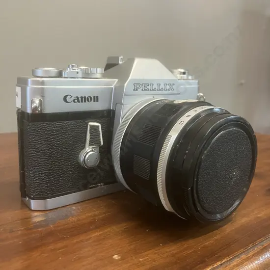 Canon Pellix 35mm SLR Film Camera #122274 & Canon FL 55mm f/1.2 Lens #14084, Japan 1965