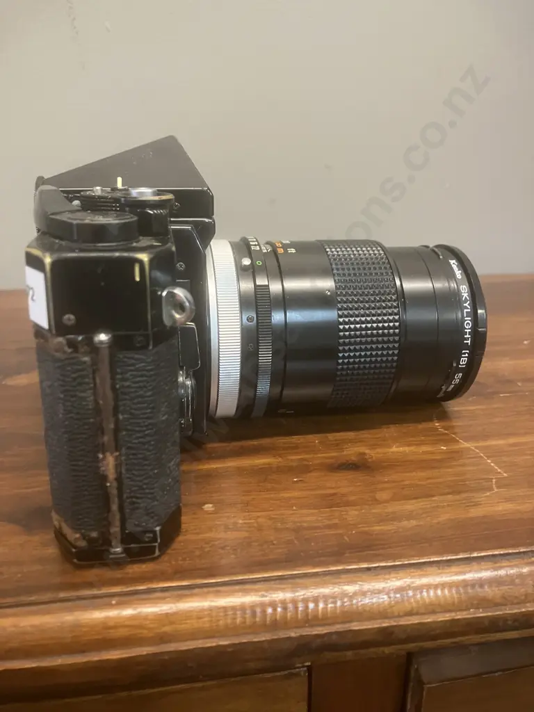 Canon F-1 35mm SLR Film Camera #253330 With a Canon FD 135mm f/3.5 S.C. Lens, Japan 1971 - 1981 Image 1++