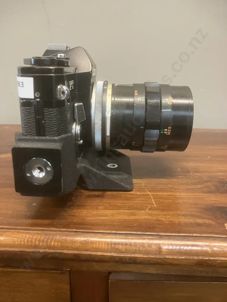 Canon FT QL 35mm SLR Film Camera Black #313255 Macro Canon Lens FL 50mm f/3.5 #12345 (Early Version), Japan 1966 - 1972 Image 1++