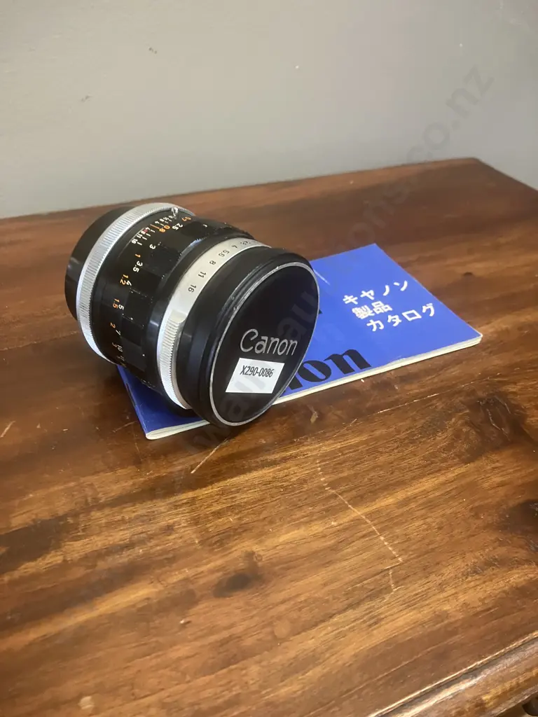 Canon Lens FL 50mm f1.4 #101909 Made in Japan With a Vintage Canon Camera Products Pamphlet Image 1++