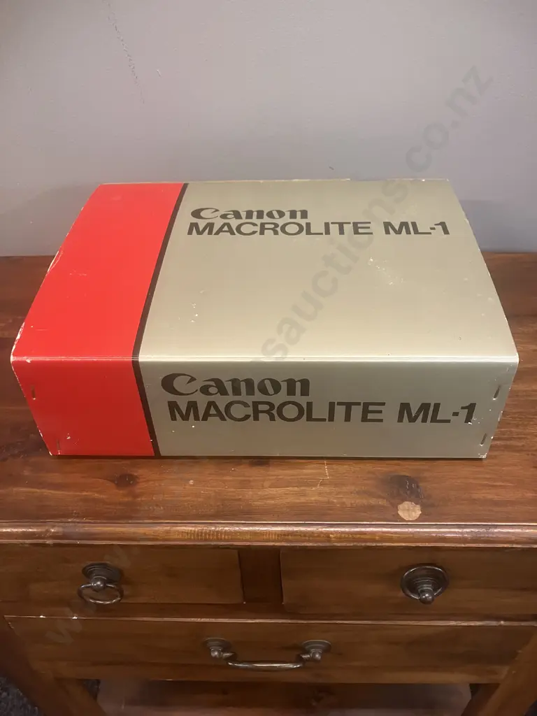 1970's Canon Macrolite ML-1 Vintage Electronic Flash System For Macro Photography With Original Box & Manual - Japan Image 1++