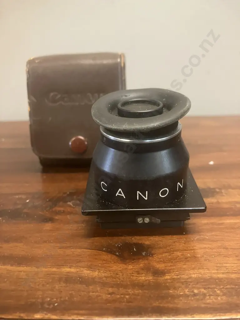 Rare Collectable Early 1960s Canon Waist Level Viewfinder for Canonflex With Leather Case - Japan Image 1++