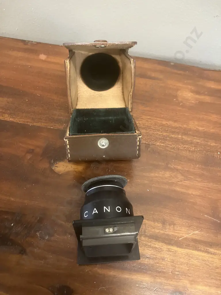 Rare Collectable Early 1960s Canon Waist Level Viewfinder for Canonflex With Leather Case - Japan Image 1++