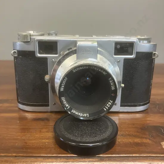 Leidolf Wetzlar Lordomat Vintage 1950's 35mm Rangefinder Camera With Leidolf Lordonar 3.5/35 Lens - Made in Germany