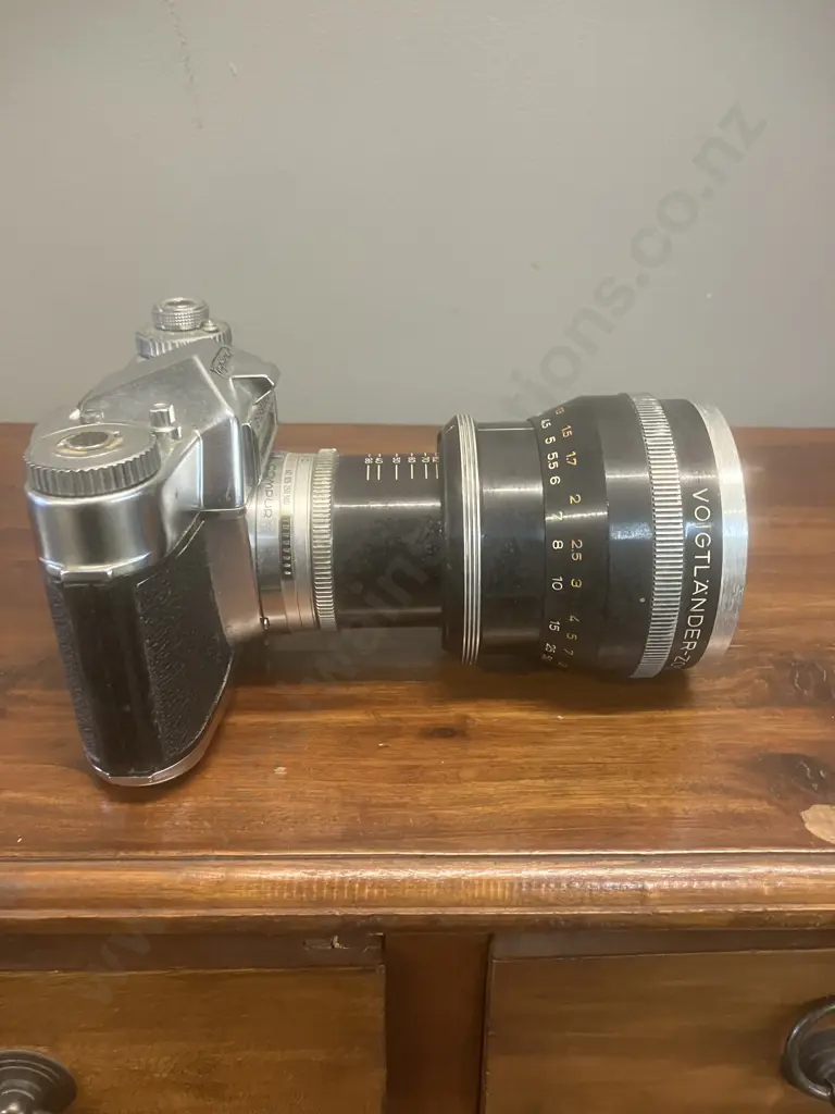 Rare Voigtlander Bessamatic Camera # With a  Voigtlander-Zoomar 1:2.8 f=36mm 82mm Lens #4985379 - Made In Germany Image 1++