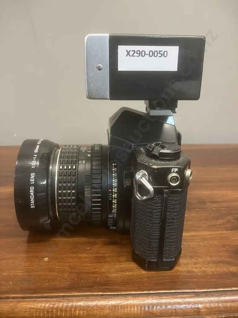 Pentax K2 35mm Film SLR Camera #7031003 With 50mm f/4 SMC Pentax Lens & Soligor MK-3 Compact Flash- Made in Japan Image 1++