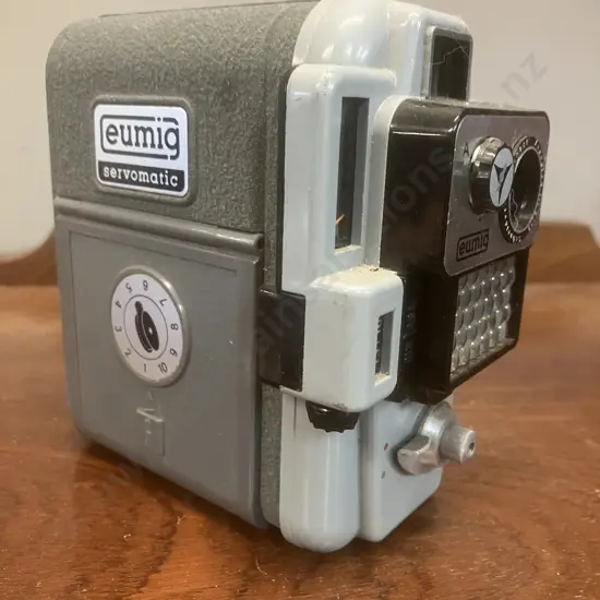 Eumig Servomatic Fixed Focus Double 8mm Movie Camera Introduced by Eumig In 1958