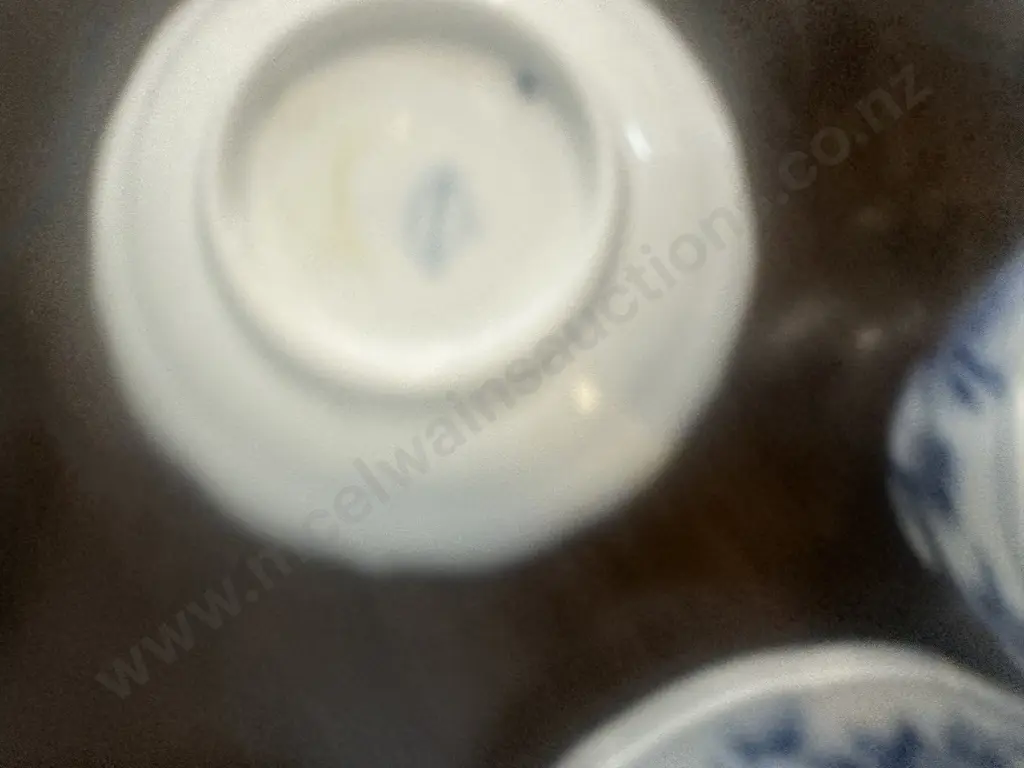 Vintage Meissen Blue Onion Cups & Saucers x5 With 2 Spare Cups Image 1++
