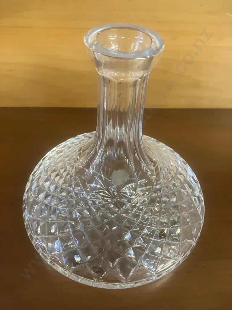 Stunning Vintage Waterford Crystal 'Colleen' Ships Decanter With Faceted Stopper And Six 'Colleen' Cordial Glasses Image 1++