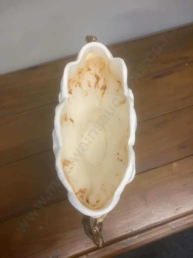 A Sylvac Magnolia Twin Handle Vase. 16 x 30cm Image 1++