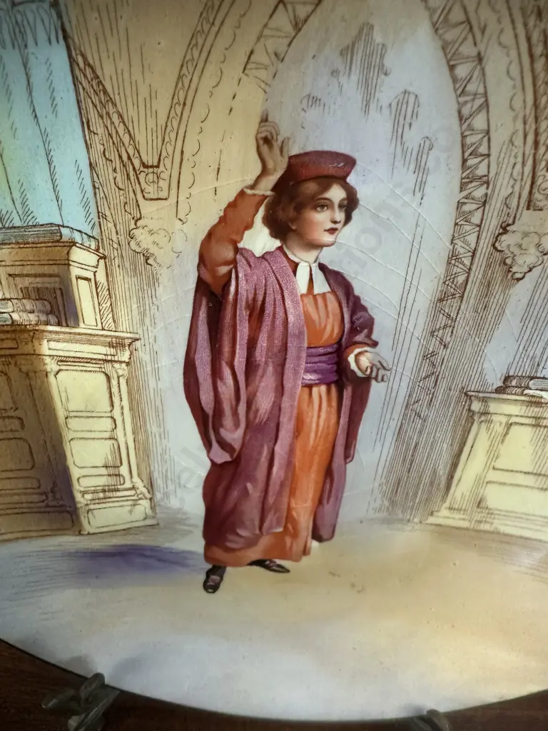 Rare Royal Doulton Shakespeare Series 'Portia' Plate Dia23cm. Image 1++