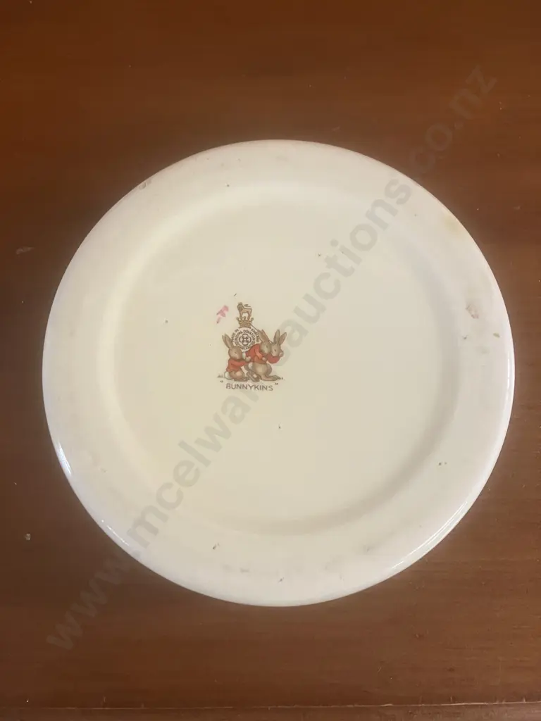 Rare Royal Doulton Bunnykins ‘Frightening Spider’ Porringer / Cereal Bowl With Barbara Vernons' Signature, c1937-1953. Image 1++