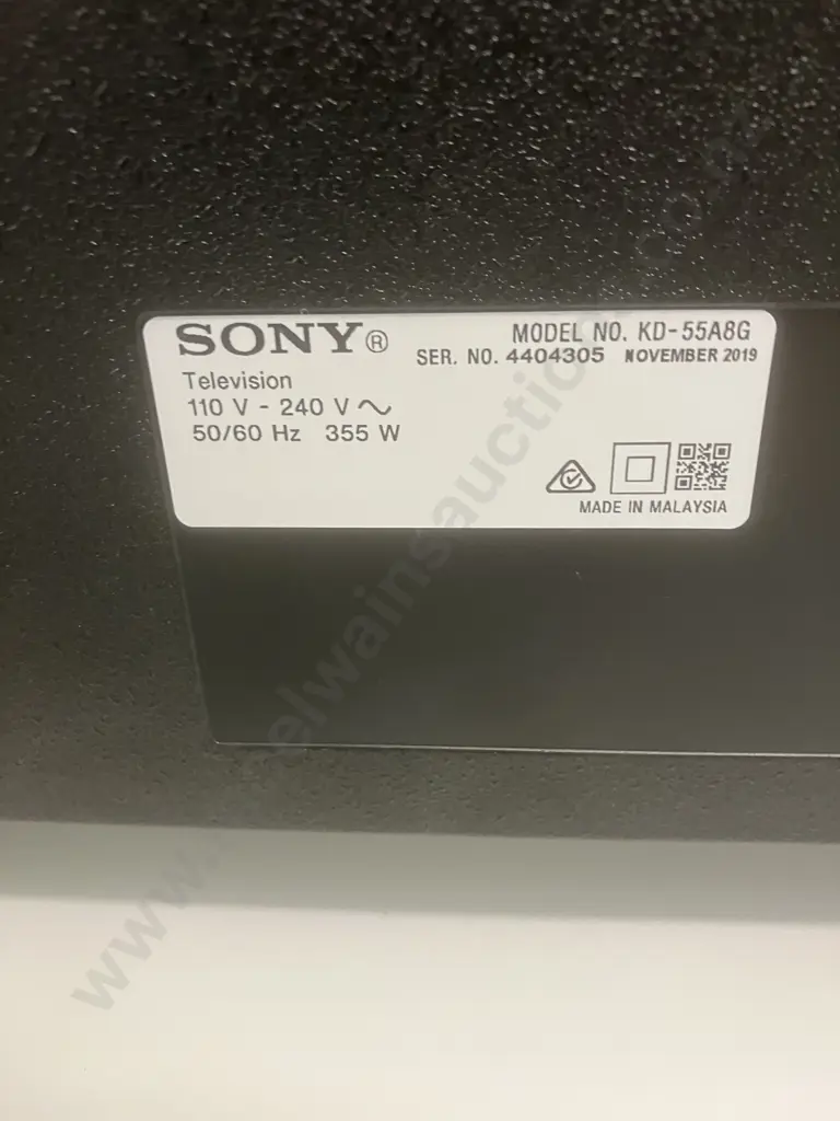 2019 Sony 55" A8G 4K UHD HDR Smart Android OLED TV With Remote Control, Model KD55A8G Image 1++