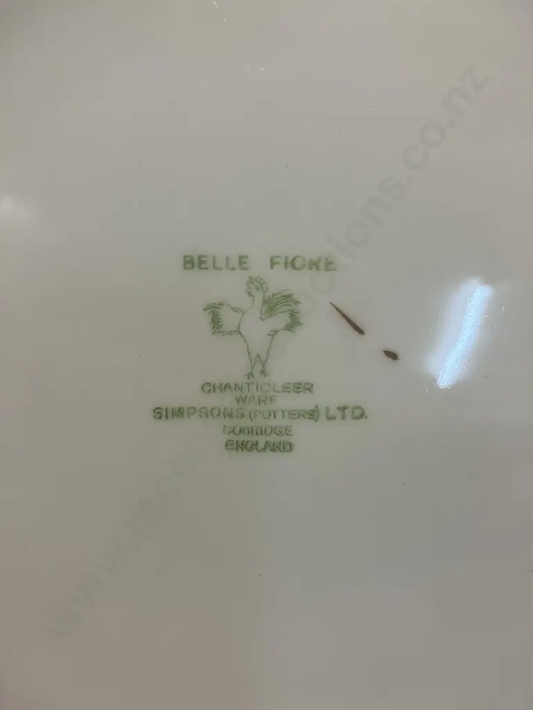 Vintage Simpsons Belle Fiore Chanticleer Ware Serving Platter - 1950-1960 England. 30.5 x 37cm Image 1++