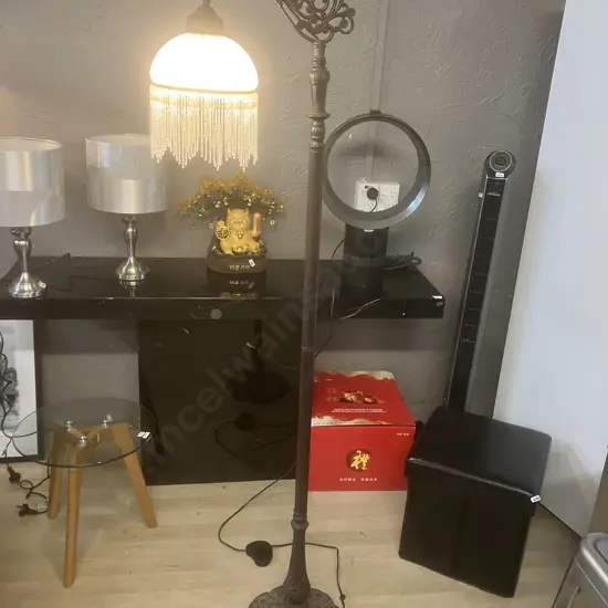 Heavy Ornate Bridge Floor Lamp. H162cm
