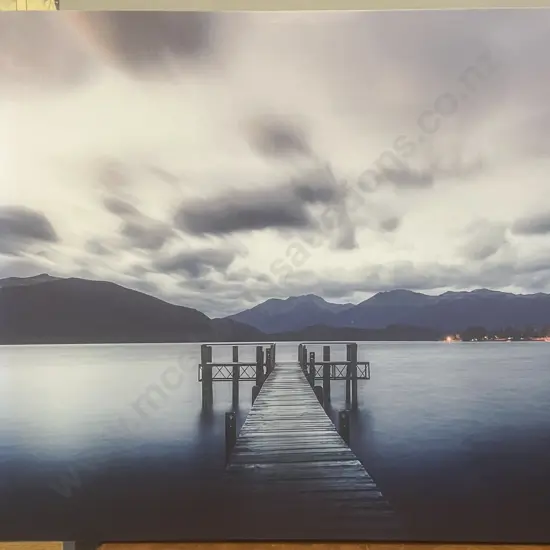 Lake Te Anau Jetty Large Canvas Print. 80 x 120cm