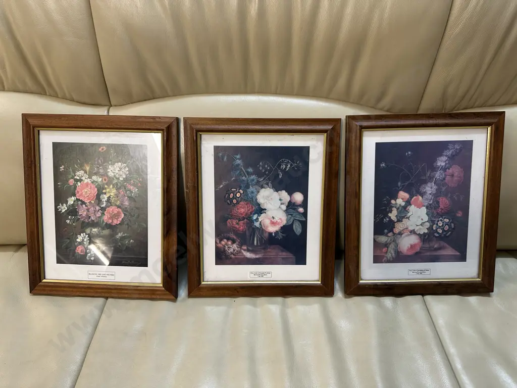 Selection Of Framed Vases Of Still Life Flowers Image 1++
