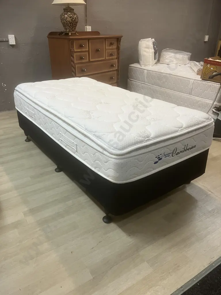 Supreme Sleep Caribbean Single Size Mattress & Base (91 x 188cm) Image 1++