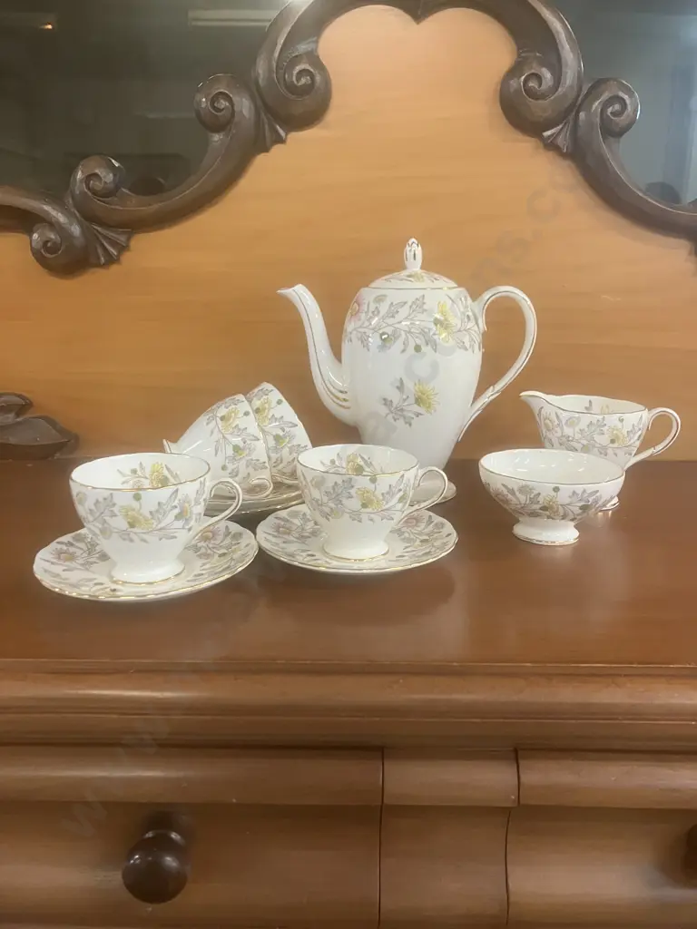 Vintage 1950s' Foley China Somerset Coffee Service by Donald Brindley Image 1++