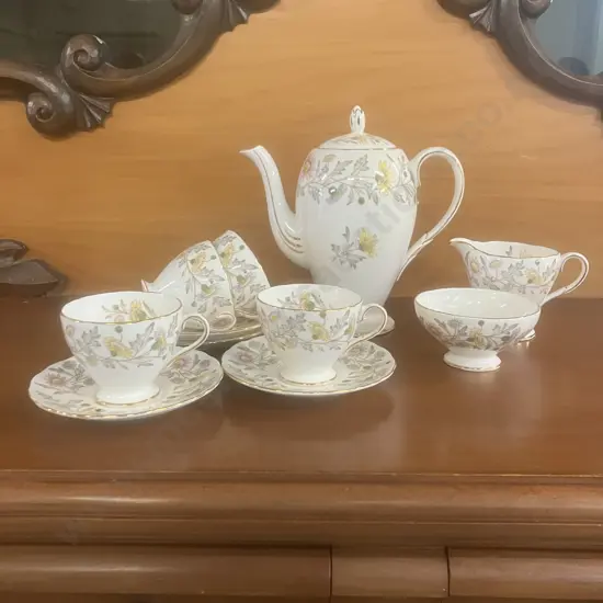 Vintage 1950s' Foley China Somerset Coffee Service by Donald Brindley