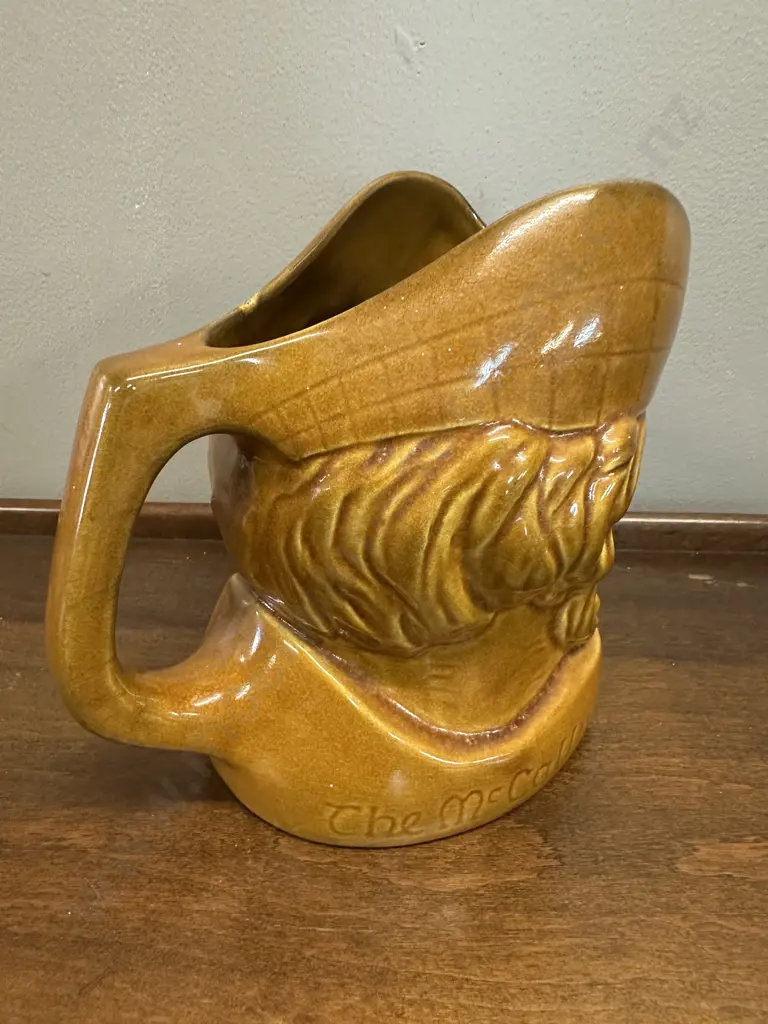 Vintage Crown Lynn The Mc Cullum Scottish Character Jug Pattern #2119 Image 1++