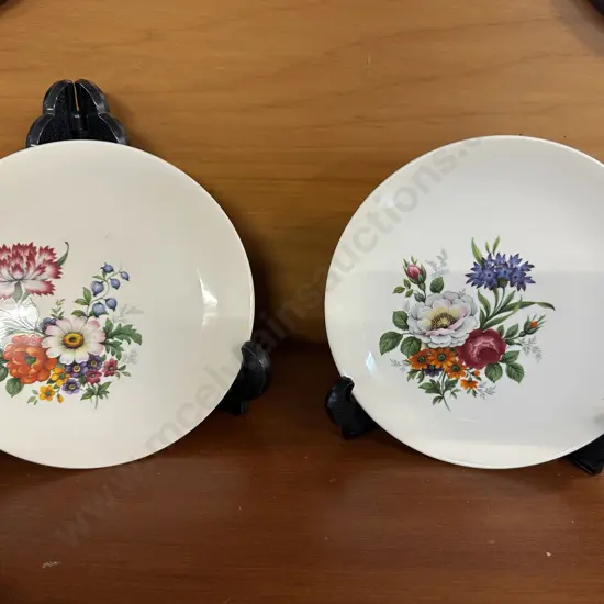 Crown Lynn 'Posy' Side Plates x2 Pattern # 910