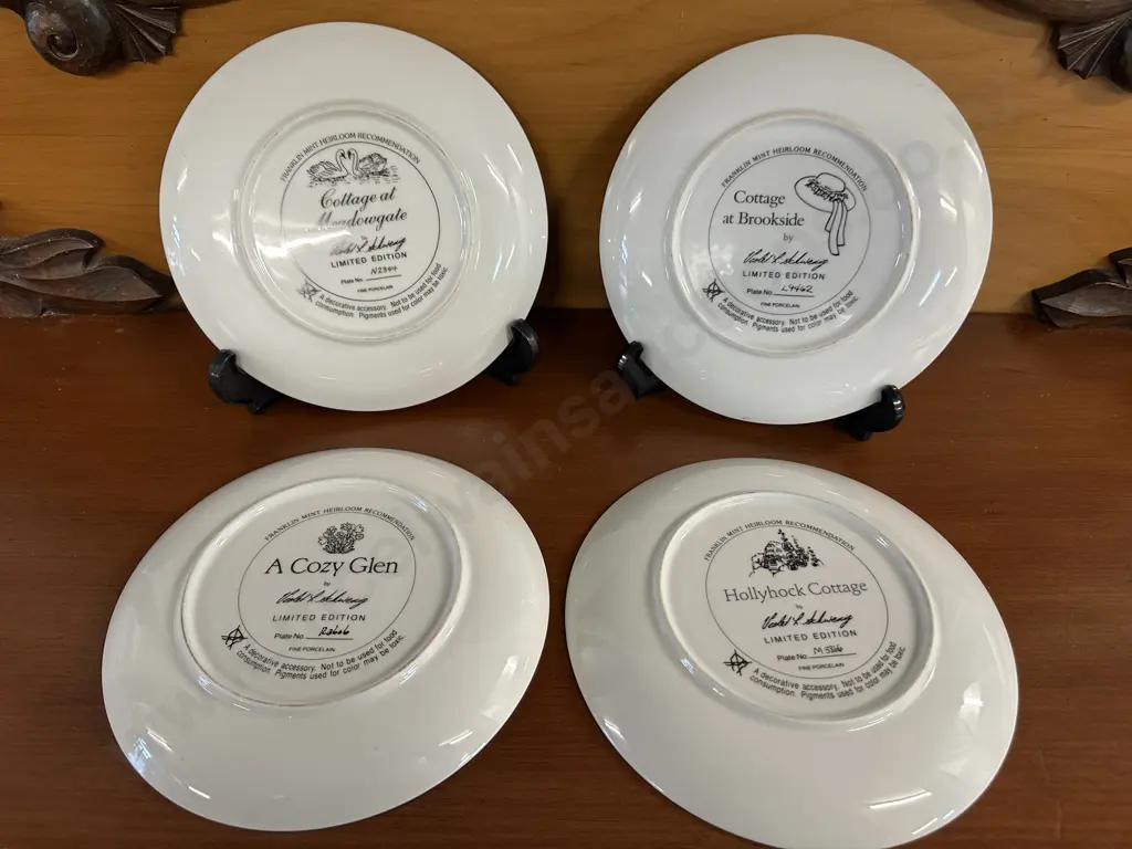 Franklin Mint Limited Edition Collectors Plates x4 Image 1++