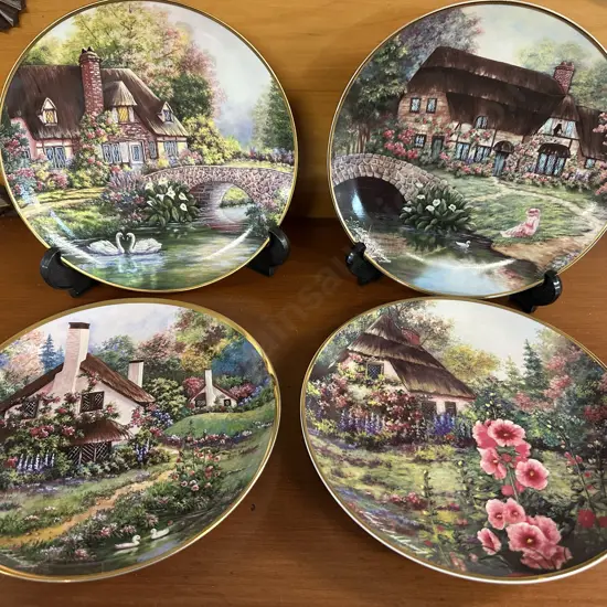 Franklin Mint Limited Edition Collectors Plates x4