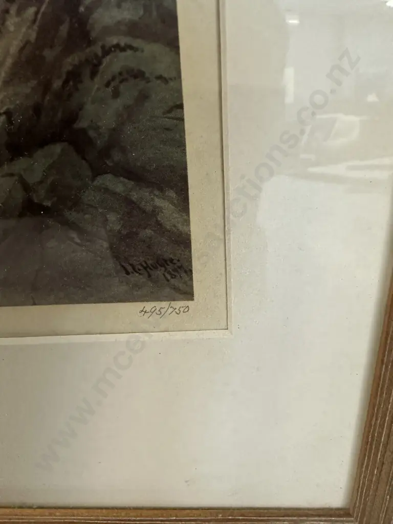 Framed Limited Edition Print #495/750 J.C Hoyte 43x66cm. Image 1++