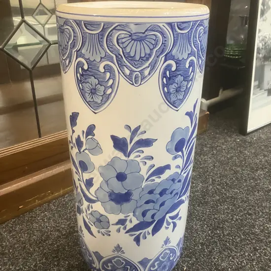 Blue & White Ceramic Umbrella Stand. 45cm