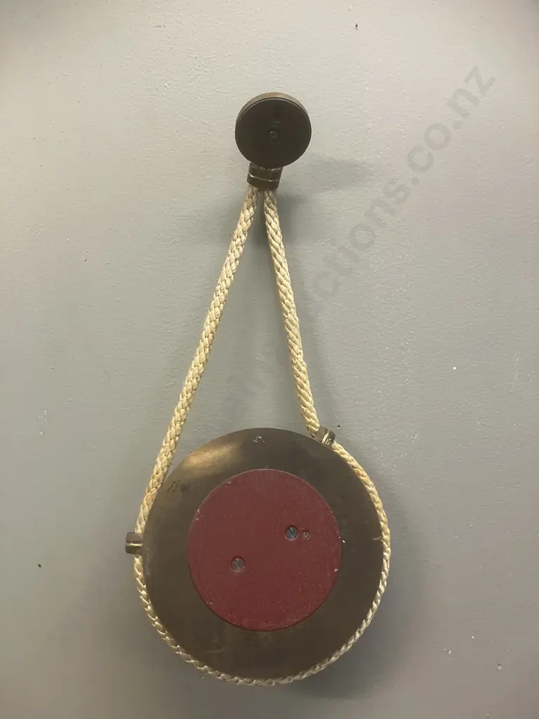 Art Deco German Barometer Weather Station With Rope Hanger Image 1++