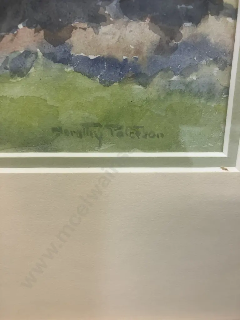 Dorothy Paterson "Wainui Bay Takaka" Watercolour, Signed (Bottom Right). 46 x 55cm, Artcare Framed & Matted Image 1++